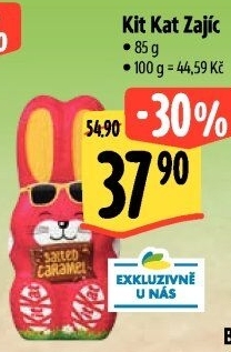 Čokoládový zajíc Kit Kat