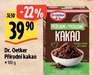 Kakao přírodní Dr. Oetker