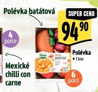 Menu box Polévka batátová Albert