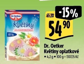 Oplatkové květiny Dr. Oetker