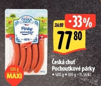 Párky pochoutkové Česká chuť
