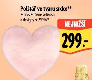 Plyšový polštářek