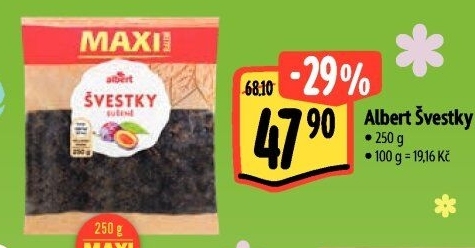 Sušené švestky Albert