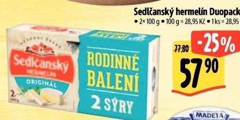 Sýr Hermelín Sedlčanský
