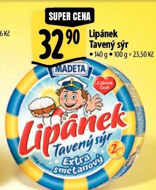 Sýr tavený Lipánek Madeta