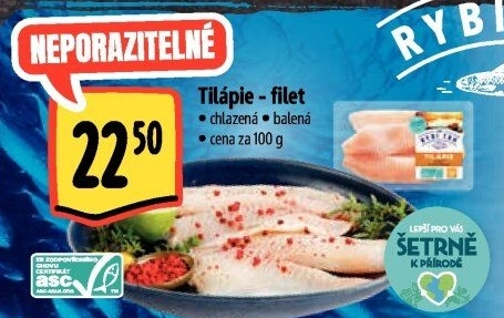 Tilápie nilská filety Albert