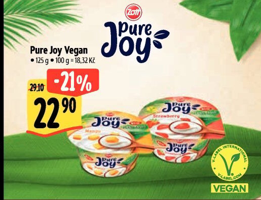 Veganský rýžový dezert Pure Joy Zott