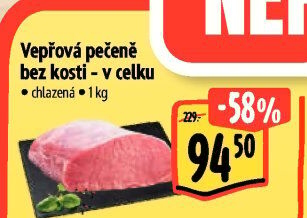 Vepřová pečeně bez kosti