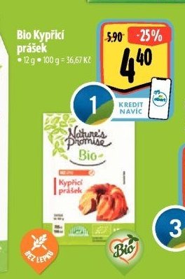 Bio Kypřící prášek