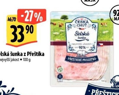 Selská šunka z Přeštíka