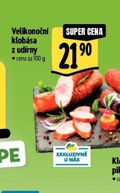 Velikonoční klobása z udírny