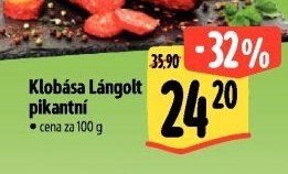 Klobása Lángolt pikantní