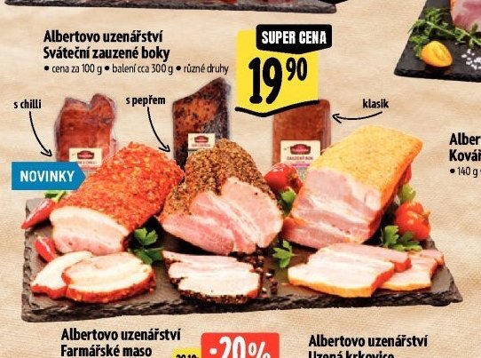 Albertovo uzenářství Sváteční zauzené boky
