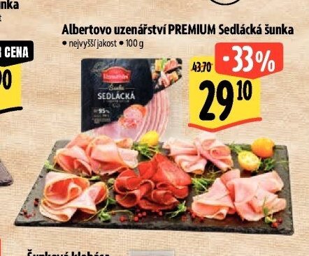 Albertovo uzenářství PREMIUM Sedlácká šunka