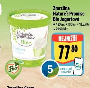 Zmrzlina Nature's Promise Bio Jogurtová