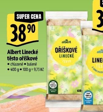 Albert Linecké těsto oříškové