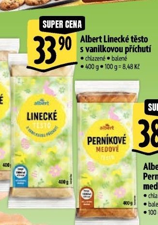 Albert Linecké těsto s vanilkovou příchutí