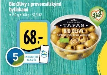 Bio olivy s provensálskými bylinkami