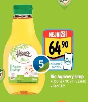 Agávový sirup bio Nature'