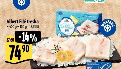 Filé z tresky mražené Albert
