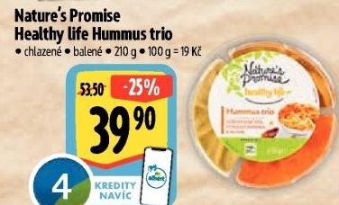 Hummus trio Healthy life Nature'
