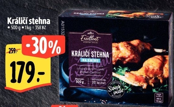 Králičí stehna Sous vide Albert Excellent