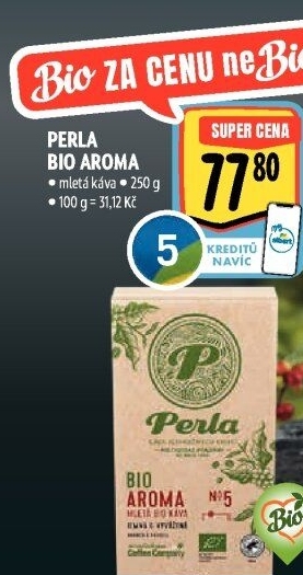 Mletá káva bio Aroma AH Perla