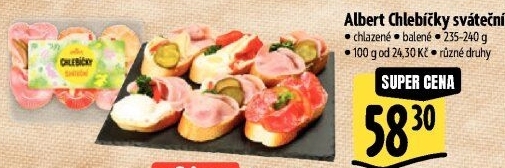 Obložený chlebíček Albert