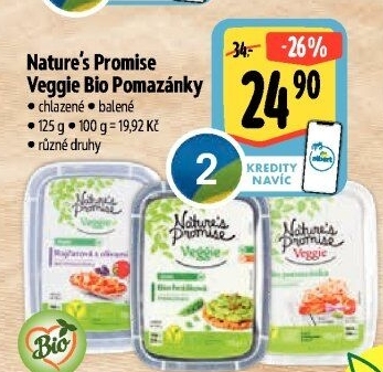 Pomazánky Veggie Bio Nature'