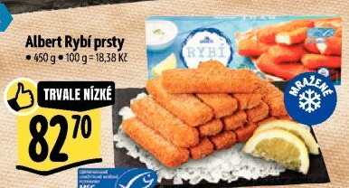 Rybí prsty mražené Albert