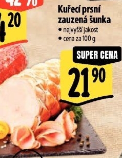 Šunka kuřecí prsní zauzená nejvyšší jakosti