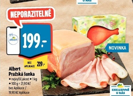 Šunka pražská nejvyšší jakosti Albert