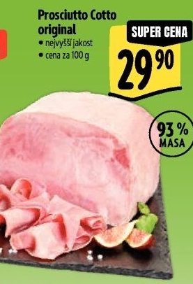 Šunka Prosciutto Cotto nejvyšší jakosti