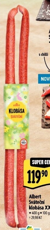 Sváteční klobása Albert