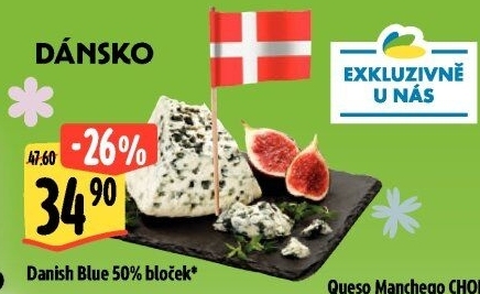 Sýr Danish Blue 50%