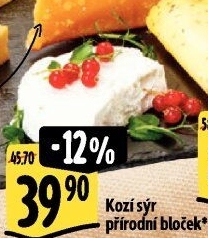 Sýr kozí přírodní