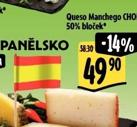 Sýr Manchego Queso CHOP 50%