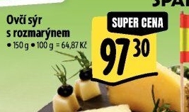 Sýr ovčí s rozmarýnem