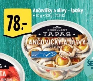 Tapas Ančovičky a olivy Albert Excellent