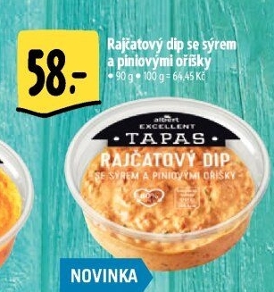 Tapas dip rajčatový se sýrem a piniovými oříšky Albert Excellent