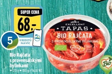 Tapas sušená rajčata Bio Albert Excellent
