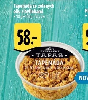 Tapenáda ze zelených oliv s bylinkami Albert Excellent