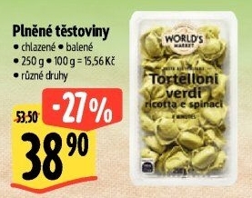 Těstoviny plněné chlazené World'