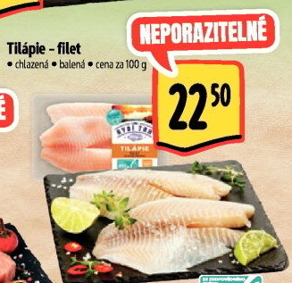 Tilápie nilská filety Albert