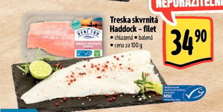 Treska skvrnitá Haddock filet Albert