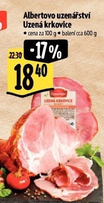 Uzená krkovice Albertovo uzenářství