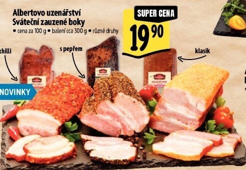 Uzený bok bez kosti Albertovo uzenářství