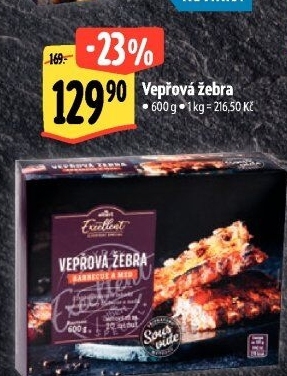 Vepřová žebra Sous vide Albert Excellent