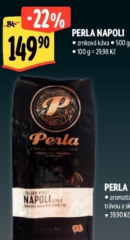 Zrnková káva Napoli AH Perla