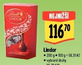 Bonboniéra Pralinky Lindor Lindt
